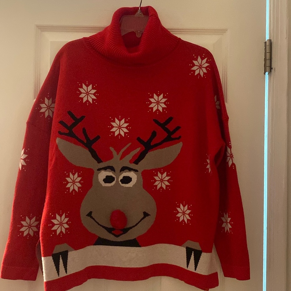 Turtleneck  ugly Christmas sweater